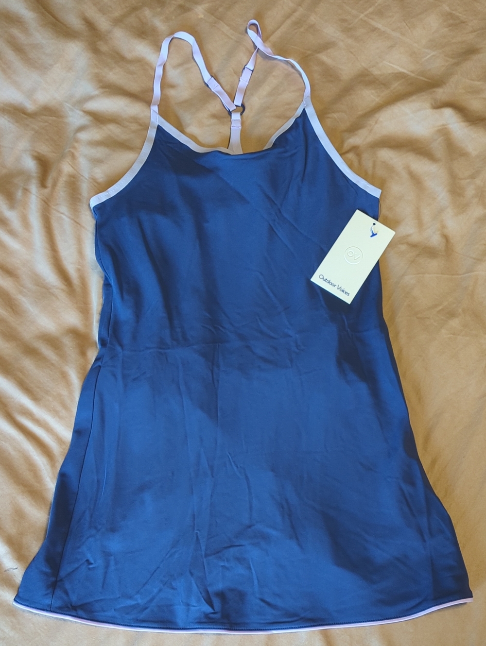 NWT Outdoor Voices Girls Exercise Dress (Deep Cobalt)